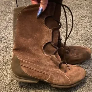 靴 Puma Leather Lace Up Boots Puma | Shoes | Puma Leather Lace Up Boots | Poshmark